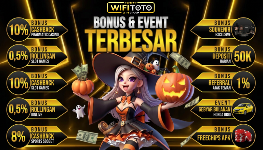 BONUS DAN EVENT TERBESAR DI WIFITOTO